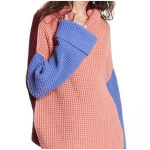 Free People Colorblock Sweater medium